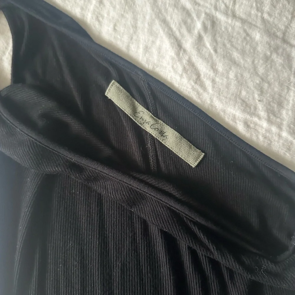 Enza Costa Black One-Shoulder silk rib Dress.
Size S - Picture 2 of 4